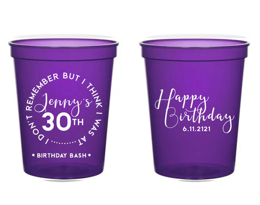 30th Birthday Bash Stadium Cups (322)