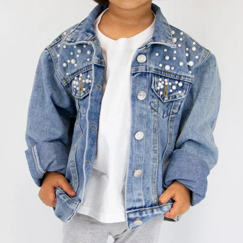 Custom Bow Patch Girls Jacket