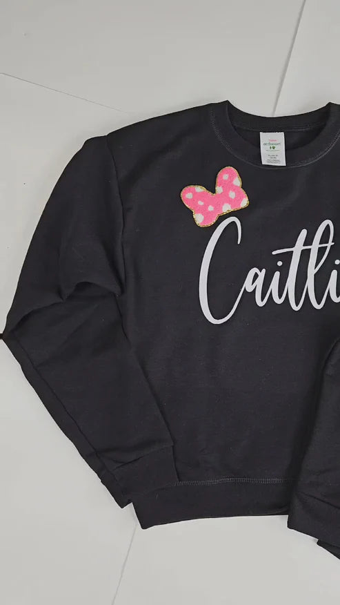 Patched Girls Sweatshirt