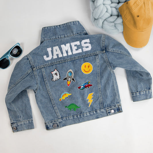 Patched Boys Jean Jacket