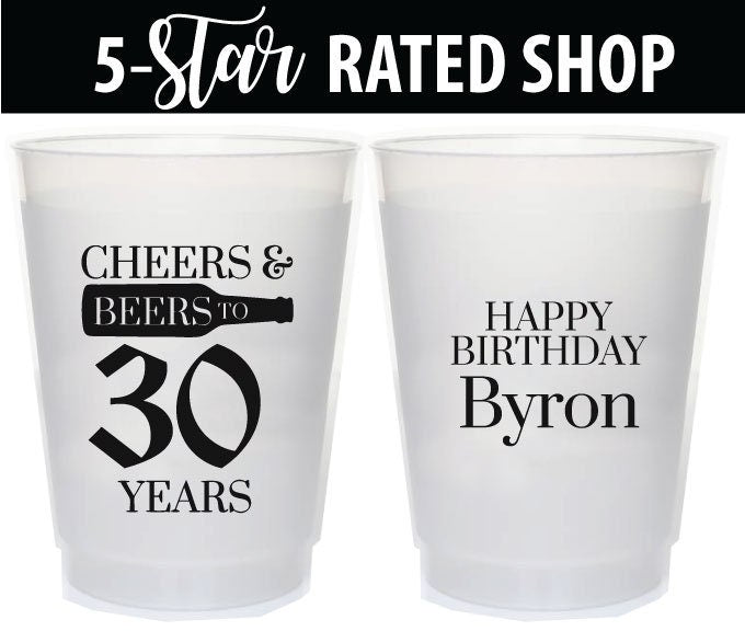 30th Birthday Cups, Birthday party Cups (33)