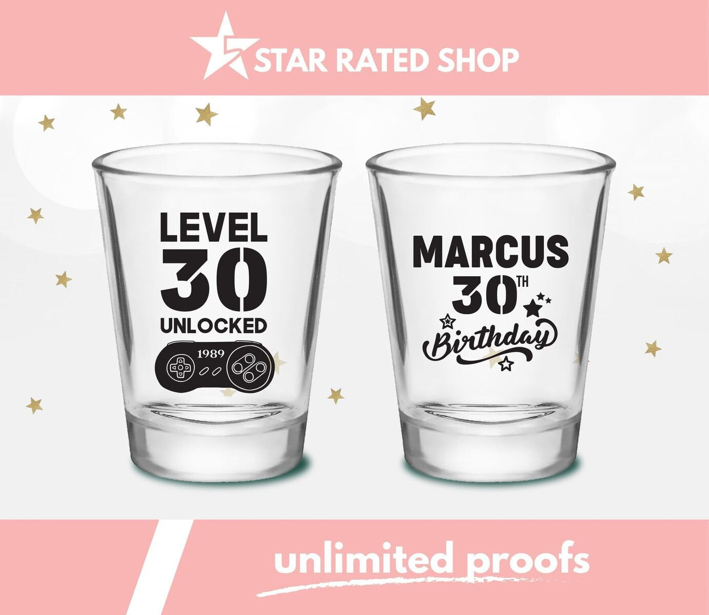 Birthday Custom Shot Glasses (bv)