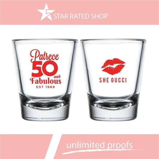 BIRTHDAY SHOT GLASS Favors (cr)