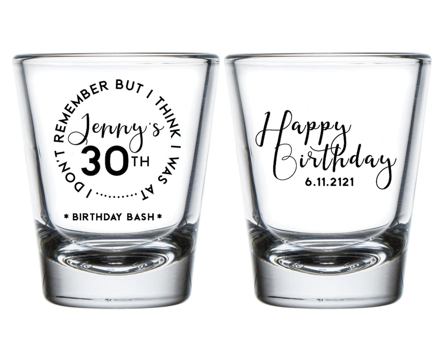 30th Birthday Bash Shot Glass (322)