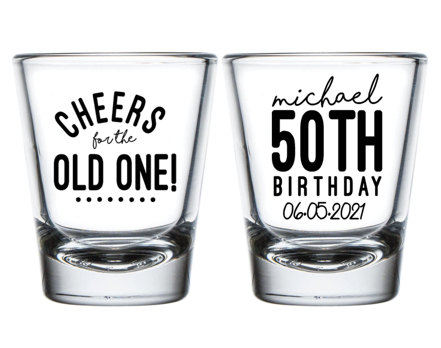 Cheers For The Old One 50th Birthday Shot Glasses (39)