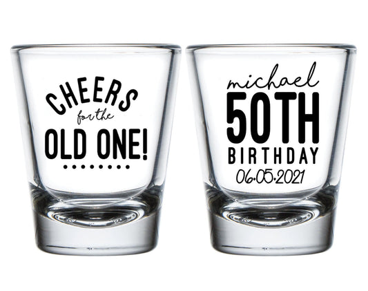 Cheers For The Old One 50th Birthday Shot Glasses (39)