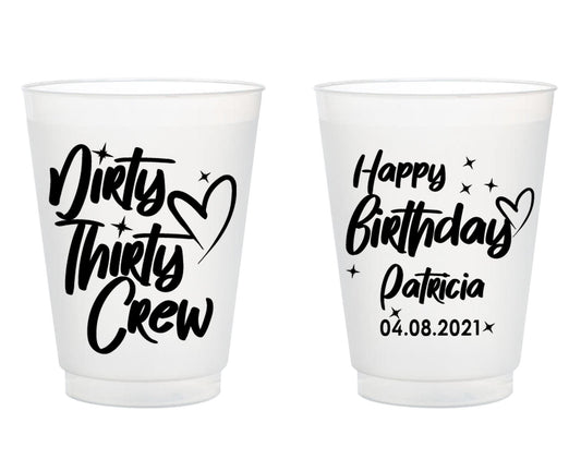 30th Birthday Frosted Cup Favors (40)