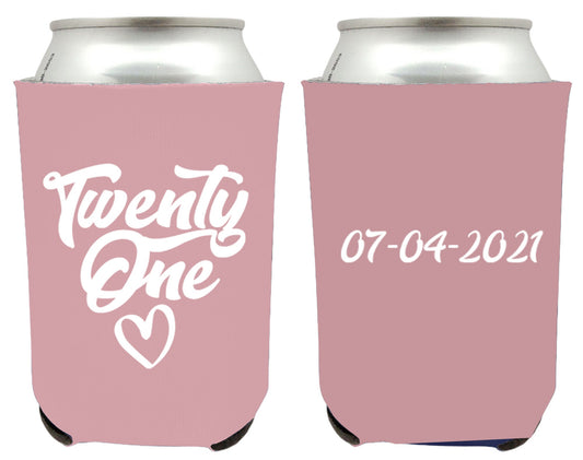 21st Birthday Can Cooler Favors (60)