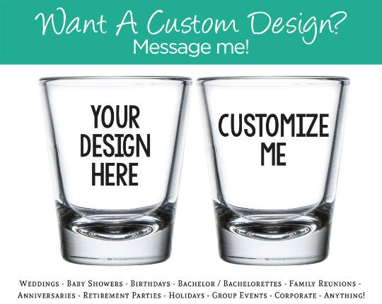 Customized 30th Shot Glass (322)