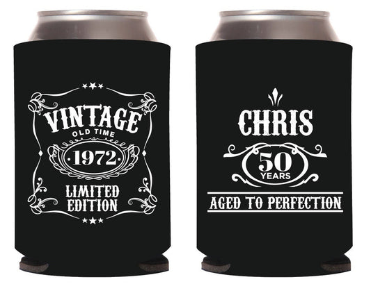 Custom 50th Birthday Can Coolers (9)