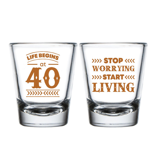 40th Birthday Shot Glasses Favors (156)