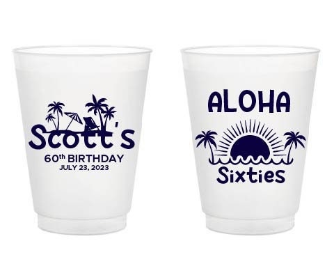 60th Birthday Plastic Cups (477)