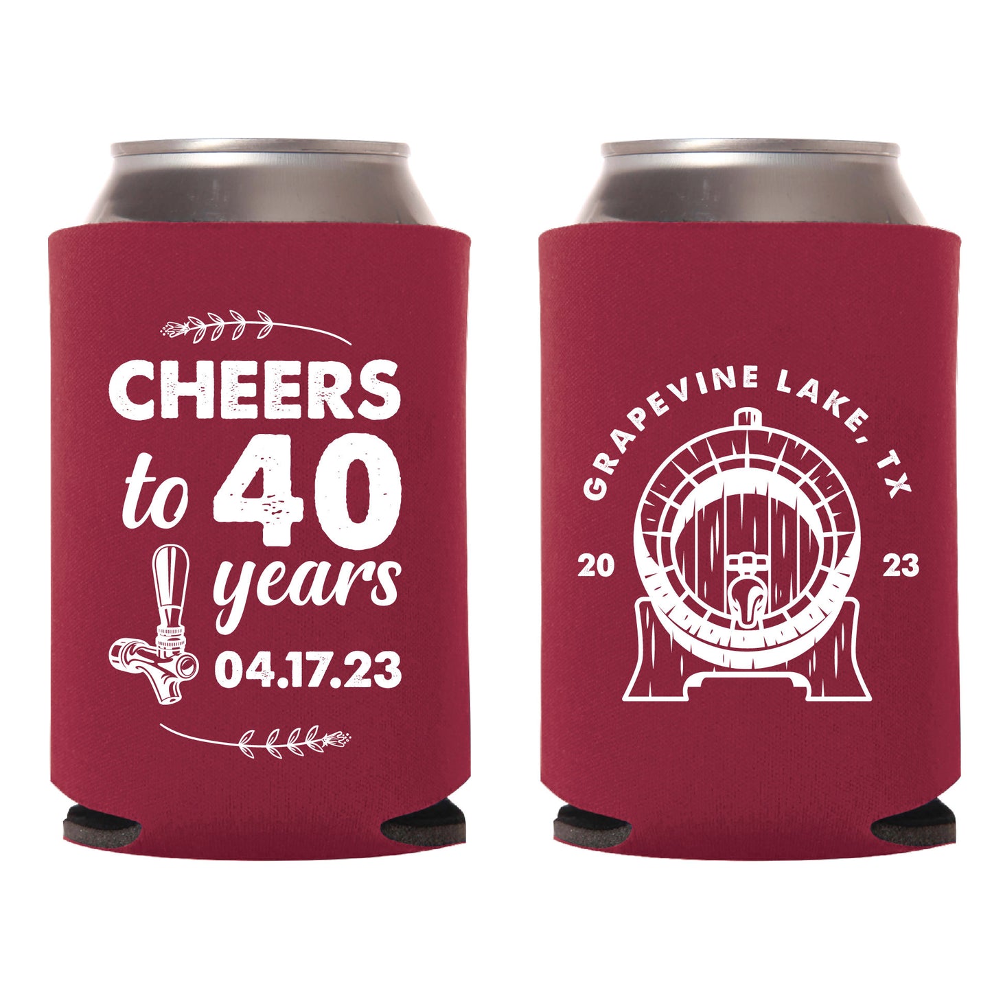 40th Birthday Party Can Cooler Favors (166)