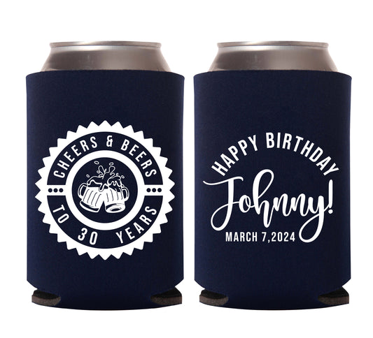 Personalized Favors Can Cooler for 30th Birthday (323)