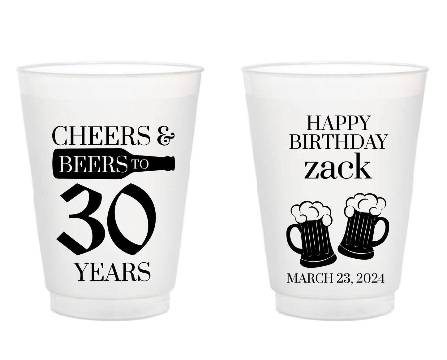 30th Birthday Cups, Birthday party Cups (33)