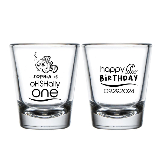 Custom 1st Birthday Shot Glasses (592)