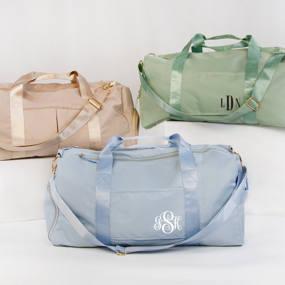 Monogrammed Duffle Bag Women's Gift