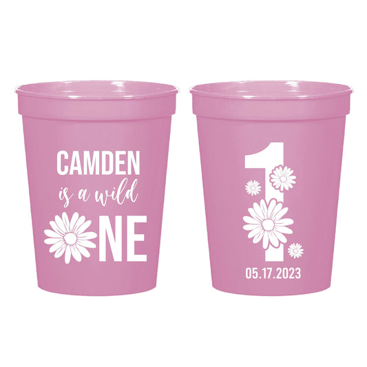 Customized Personalize 1st Birthday Stadium Cups (563)