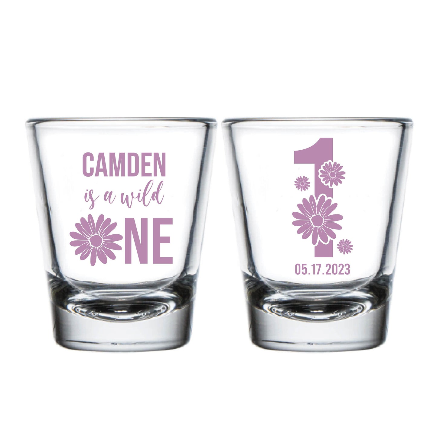 Personalized 1st Birthday Shot Glasses (563)