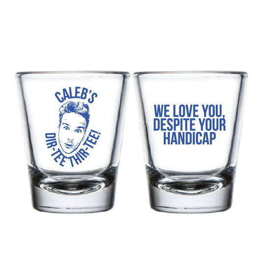 Custom Portrait Birthday Shot Glass (568)