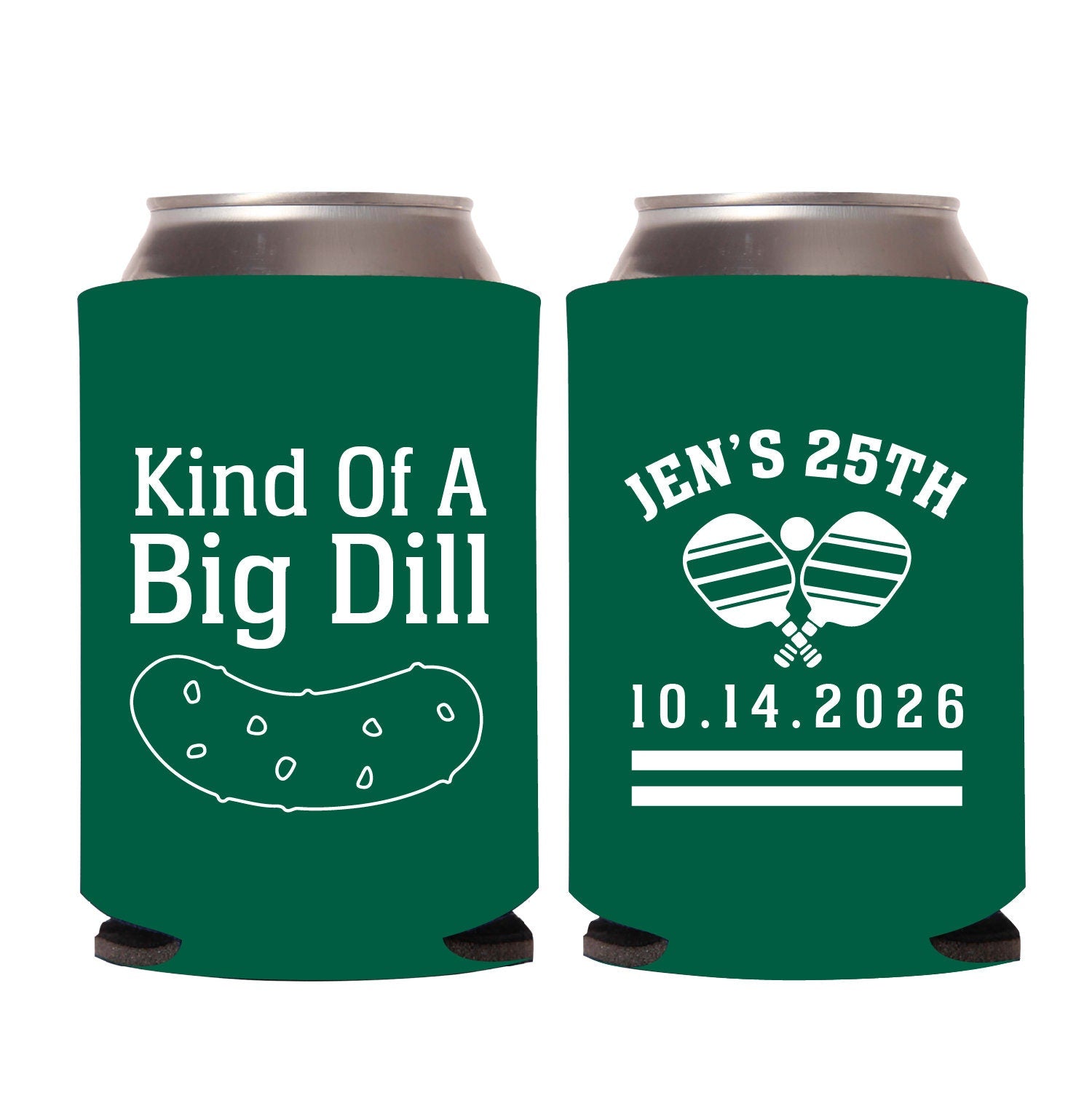 Custom Can Cooler, Personalized Birthday Can Coolers, 29th Birthday Can Coolers, Personalized Table Tennis Can Coolers Birthday Favors (316)